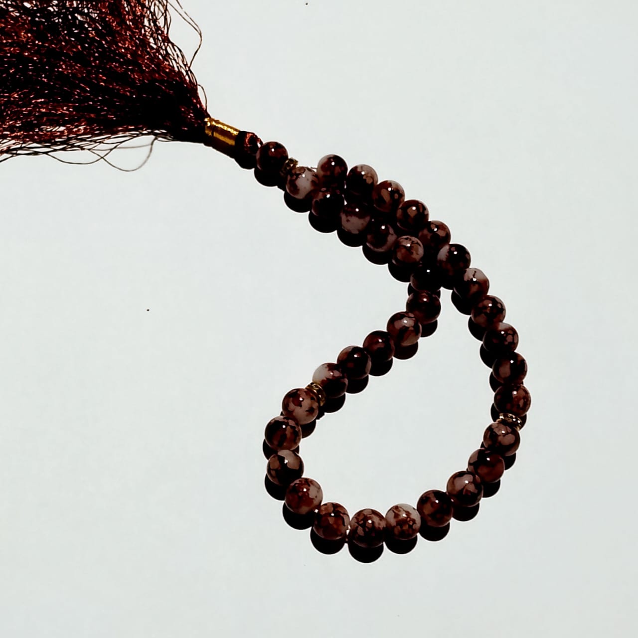 Aqeeq Tasbeeh | Brown Aqeeq Tasbeeh | 33 Beads | 8 mm
