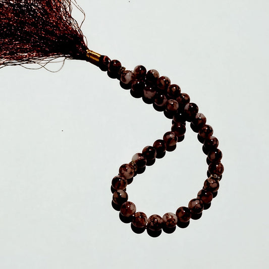 Aqeeq Tasbeeh | Brown Aqeeq Tasbeeh | 33 Beads | 8 mm