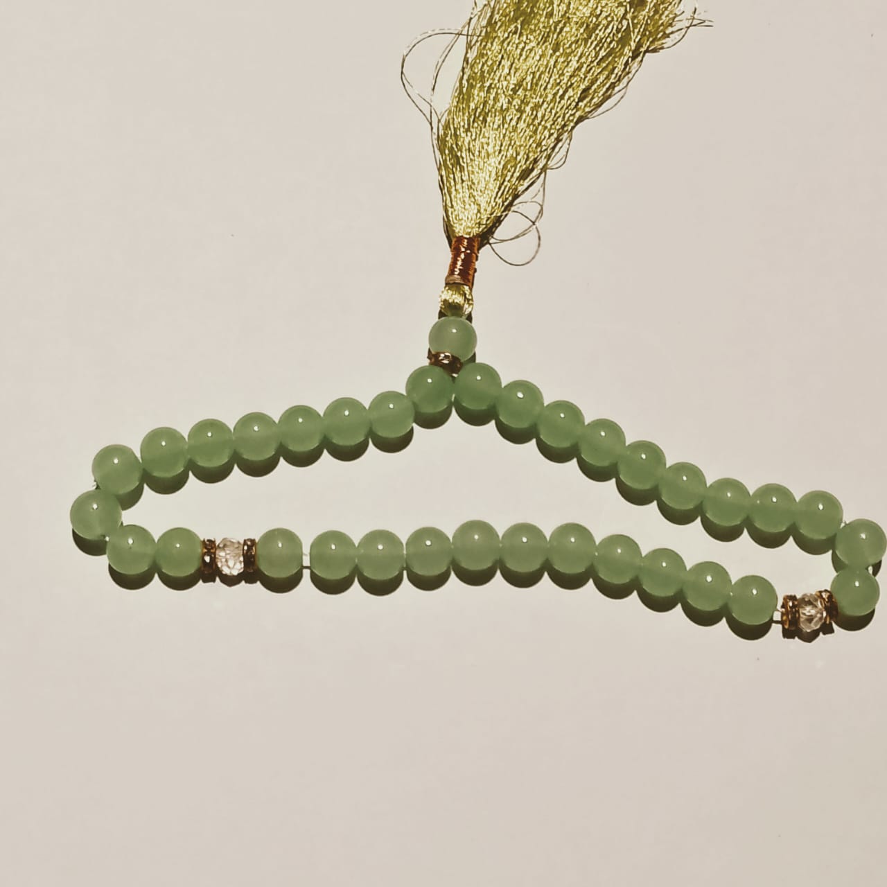 Moonstone Tasbeeh | Sangi Dhodya Tasbih | 33 Beads | 6 mm