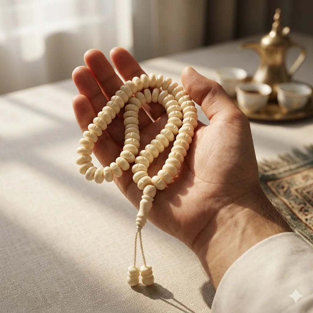 Camel Bone Tasbeeh | Onth ki hadion ki Tasbih | 100 Beads | 10 mm