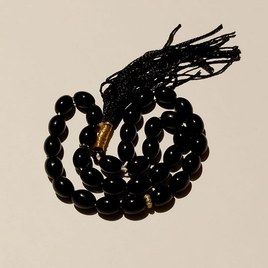 Black Aqeeq Tasbeeh | KALI TASBEEH | 33 Beads | 100 Beads  | 8 mm & 10 mm