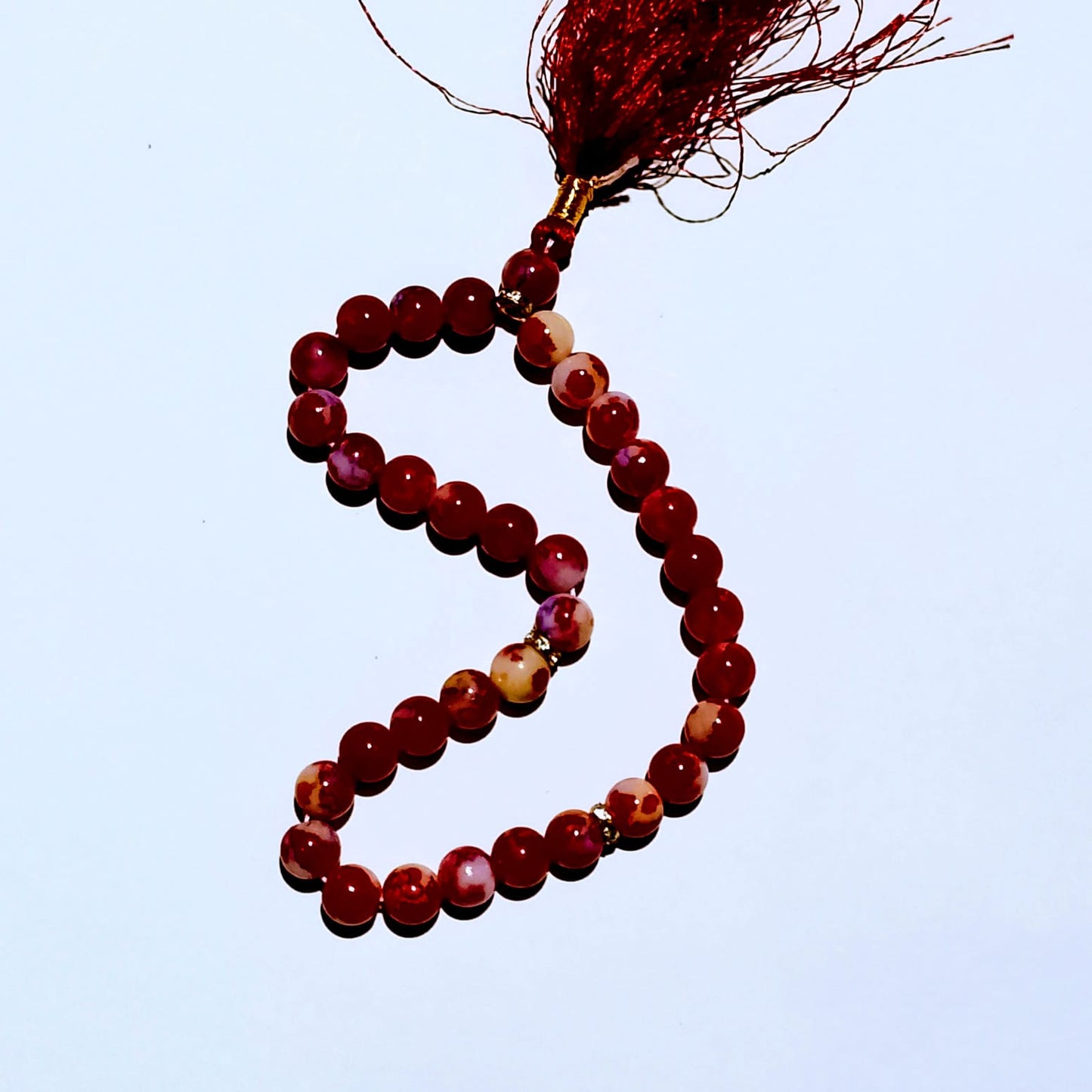 Sang e Yemeni Tasbeeh | Yemeni Aqeeq Tasbih | 33 Beads | 8 mm