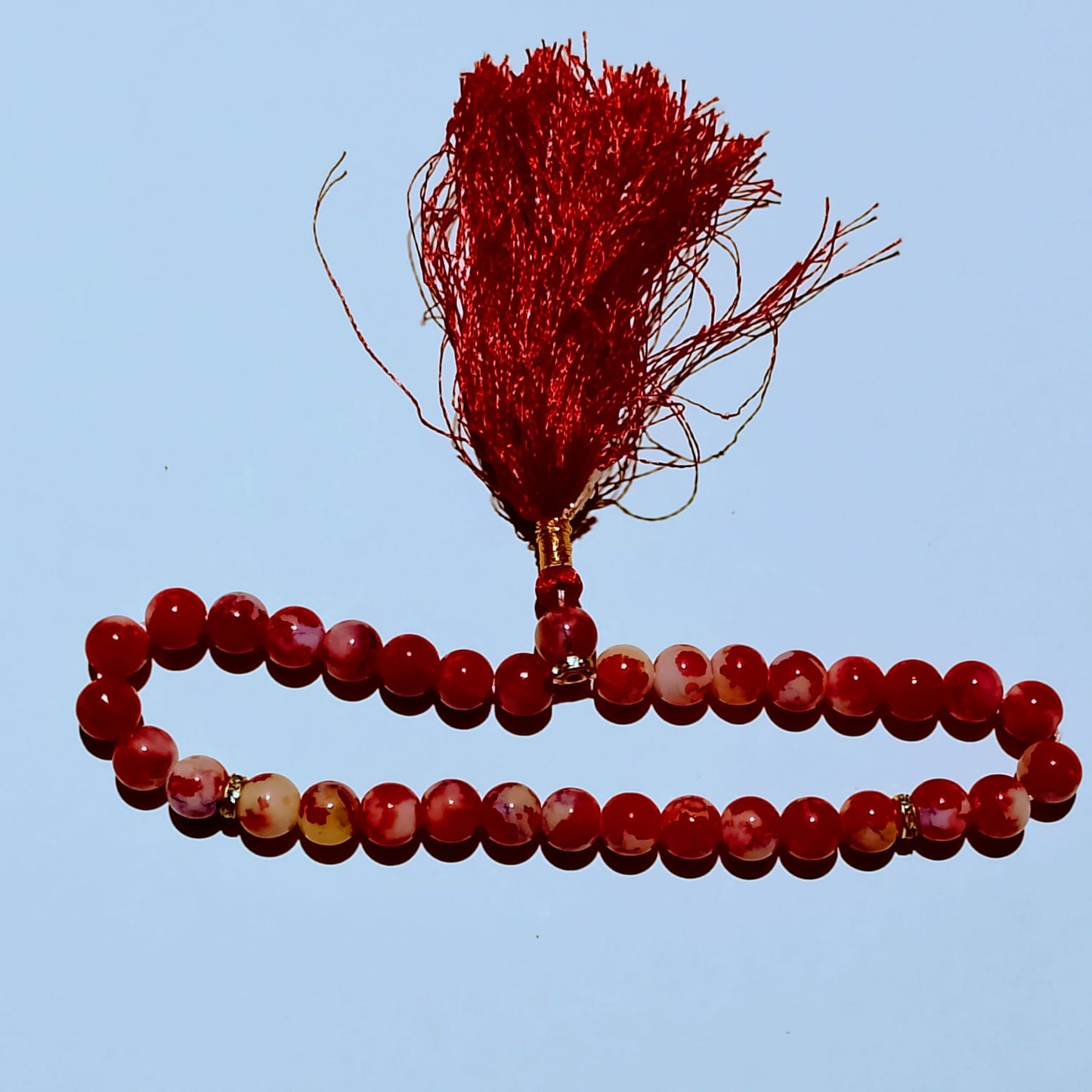 Sang e Yemeni Tasbeeh | Yemeni Aqeeq Tasbih | 33 Beads | 8 mm