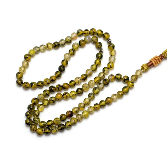 Shajri Aqeeq Tasbeeh | 100 Beads | 6 mm