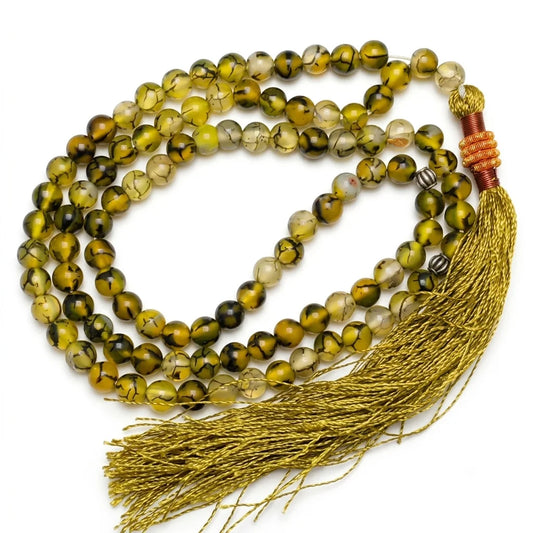 Shajri Aqeeq Tasbeeh | 100 Beads | 6 mm