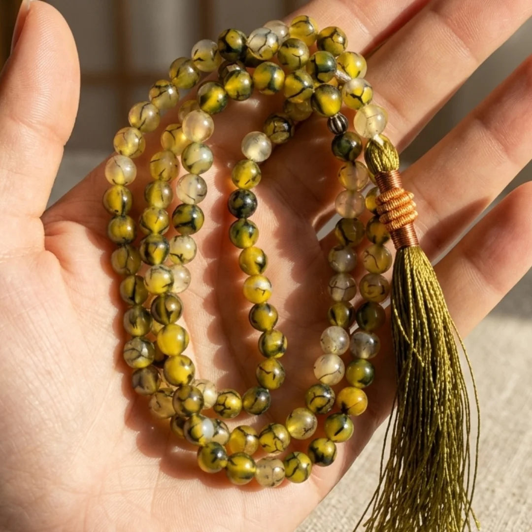 Shajri Aqeeq Tasbeeh | 100 Beads | 6 mm