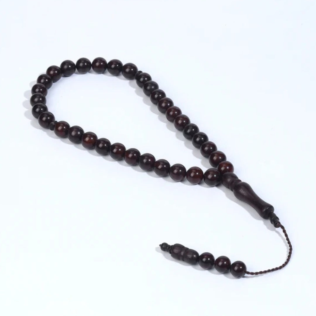 33 Beads 10 mm Kuka Wood Rosary Prayer Beads Tasbeeh