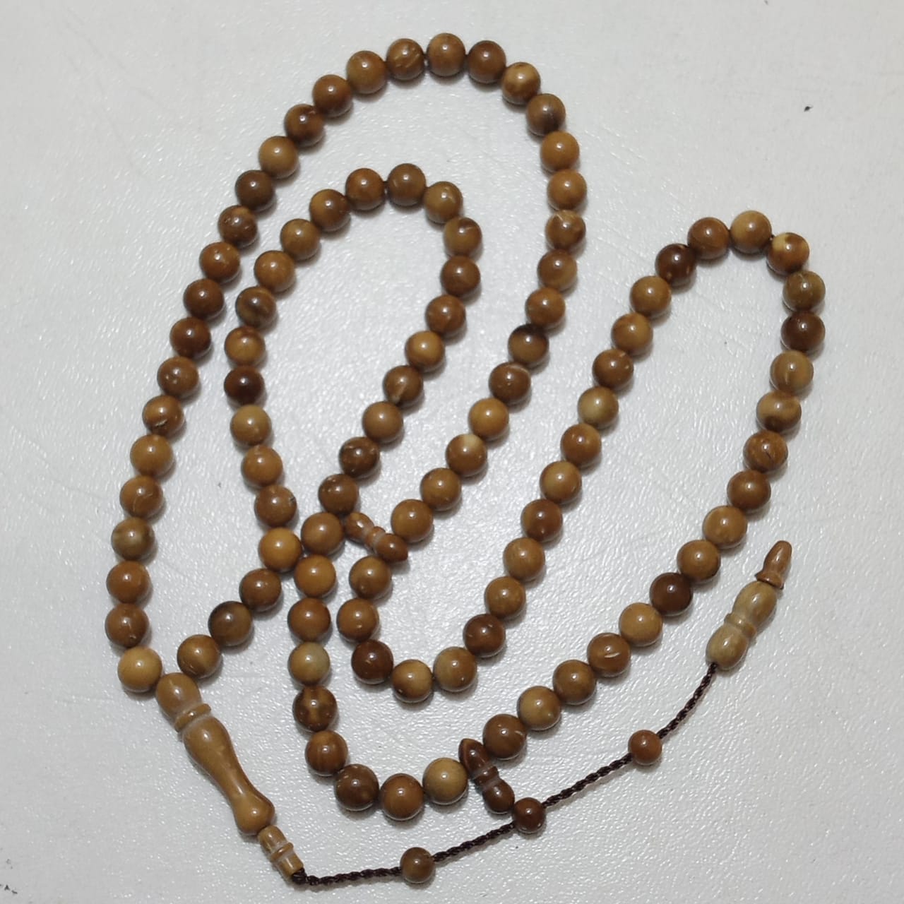 100 Beads 8mm Kuka Wood Rosary Prayer Beads Tasbeeh