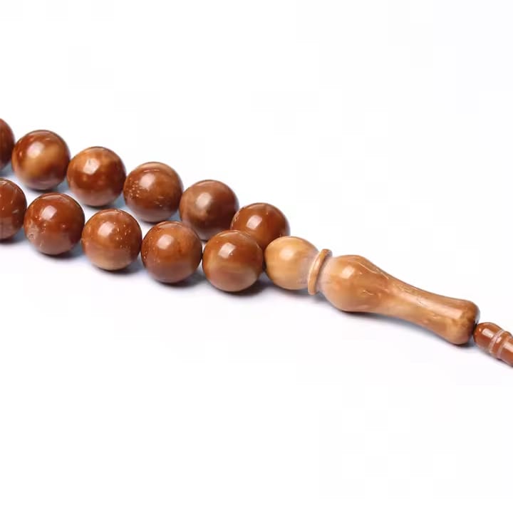 33 Beads 10 mm Kuka Wood Rosary Prayer Beads Tasbeeh