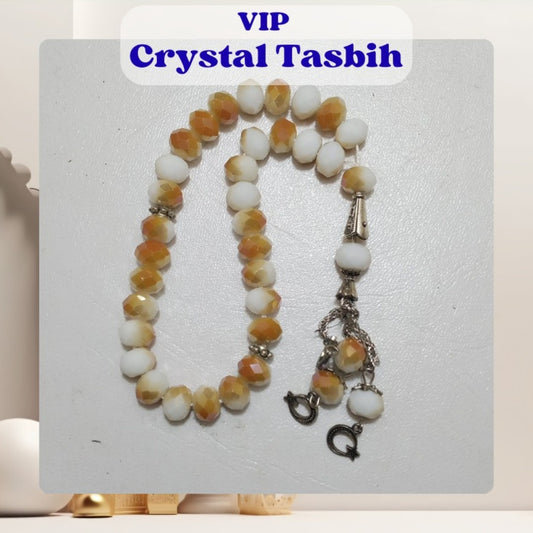 VIP Crystal Prayer Beads Tasbih | 33 beads | 8 mm