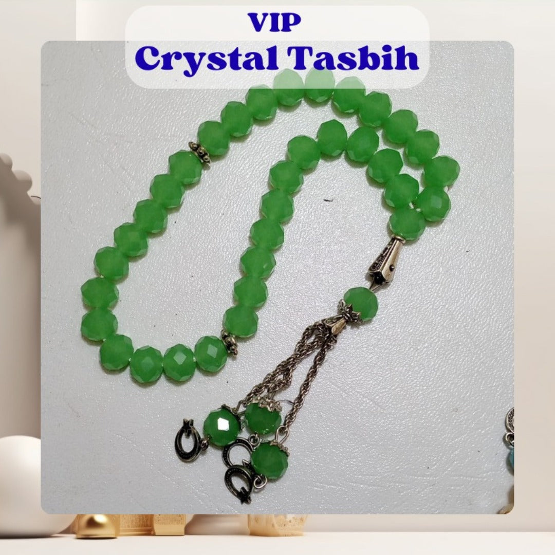 VIP Crystal Prayer Beads Tasbih | 33 beads | 8 mm
