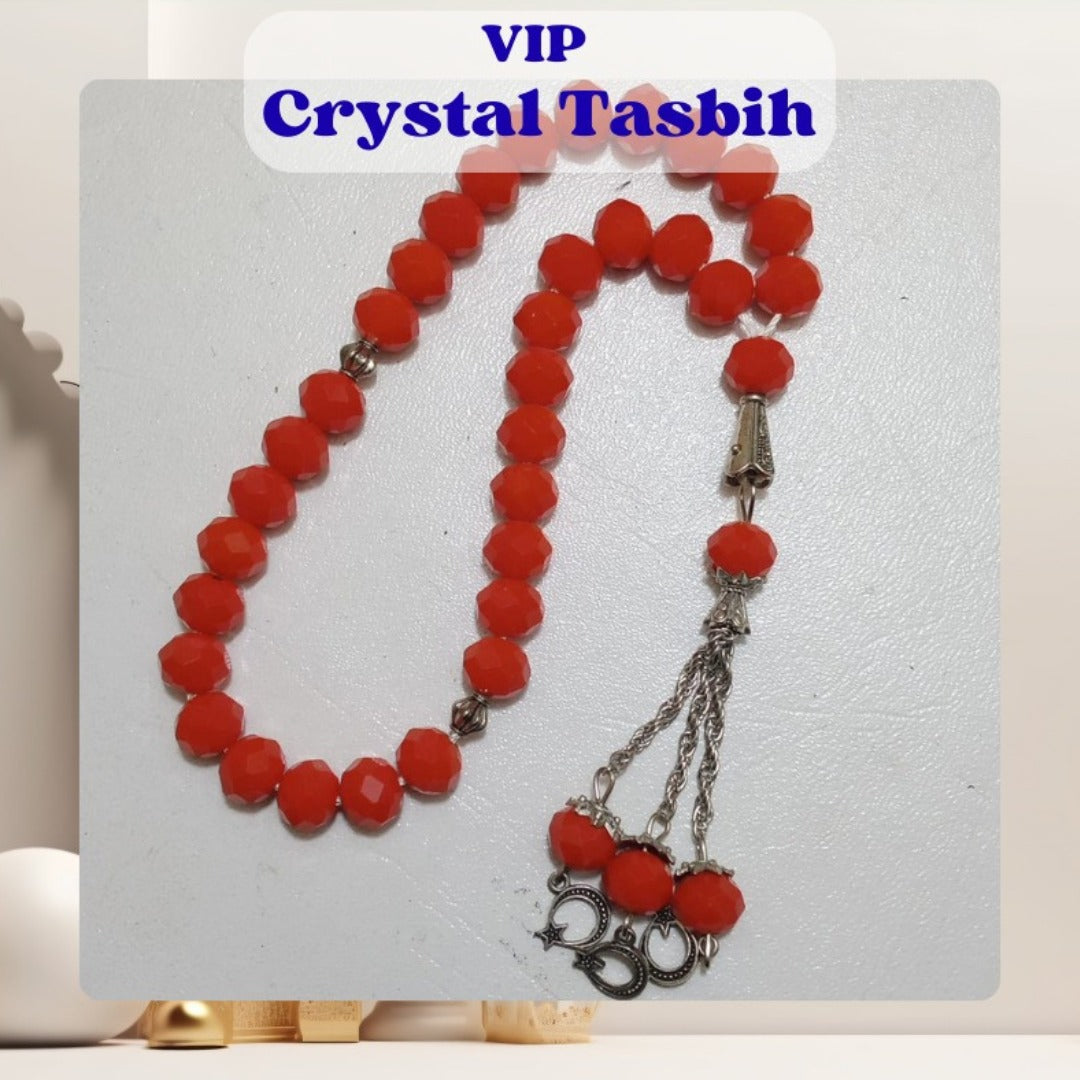 VIP Crystal Prayer Beads Tasbih | 33 beads | 8 mm