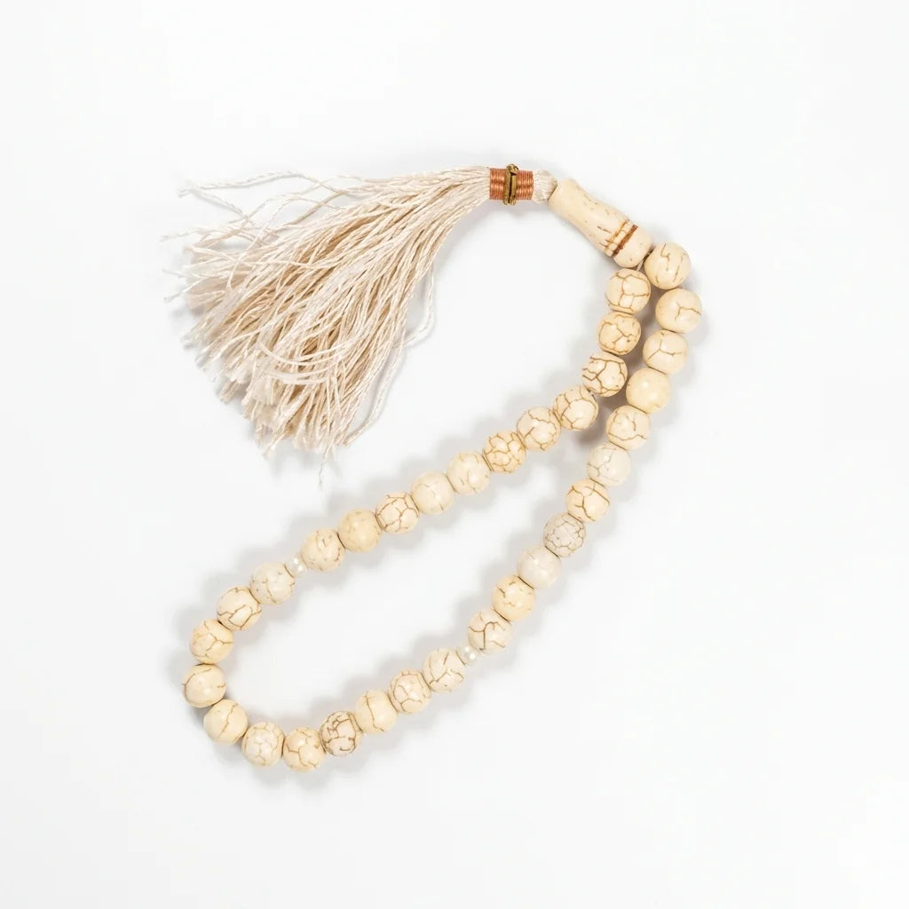 White Turquoise Tasbeeh | 33 Beads