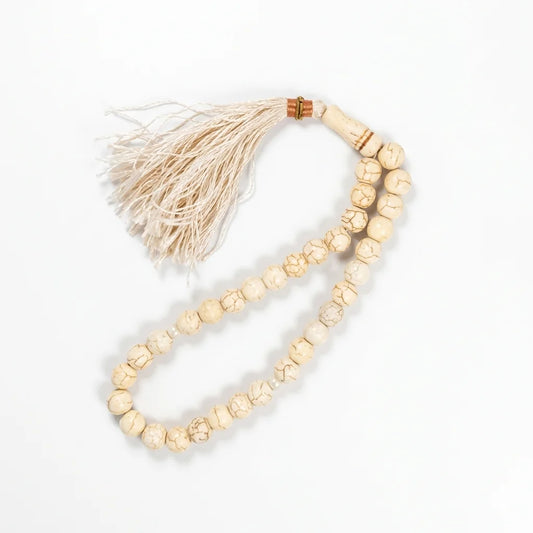White Turquoise Tasbeeh | 33 Beads