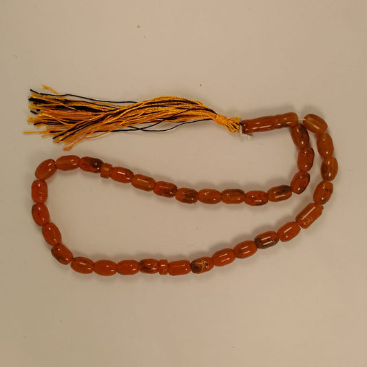 Gemstone Yamni Aqiq Tasbeeh | 35 Beads