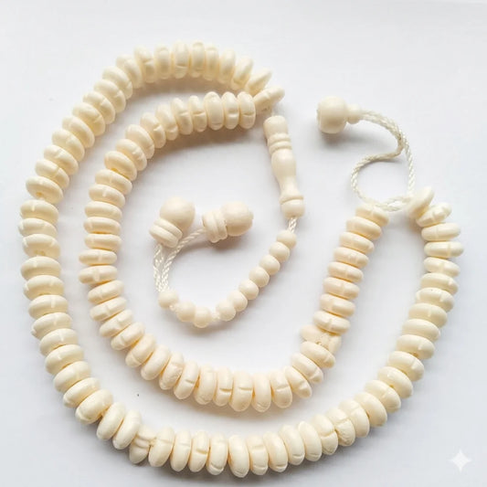 Camel Bone Tasbeeh | Onth ki hadion ki Tasbih | 100 Beads | 12 mm