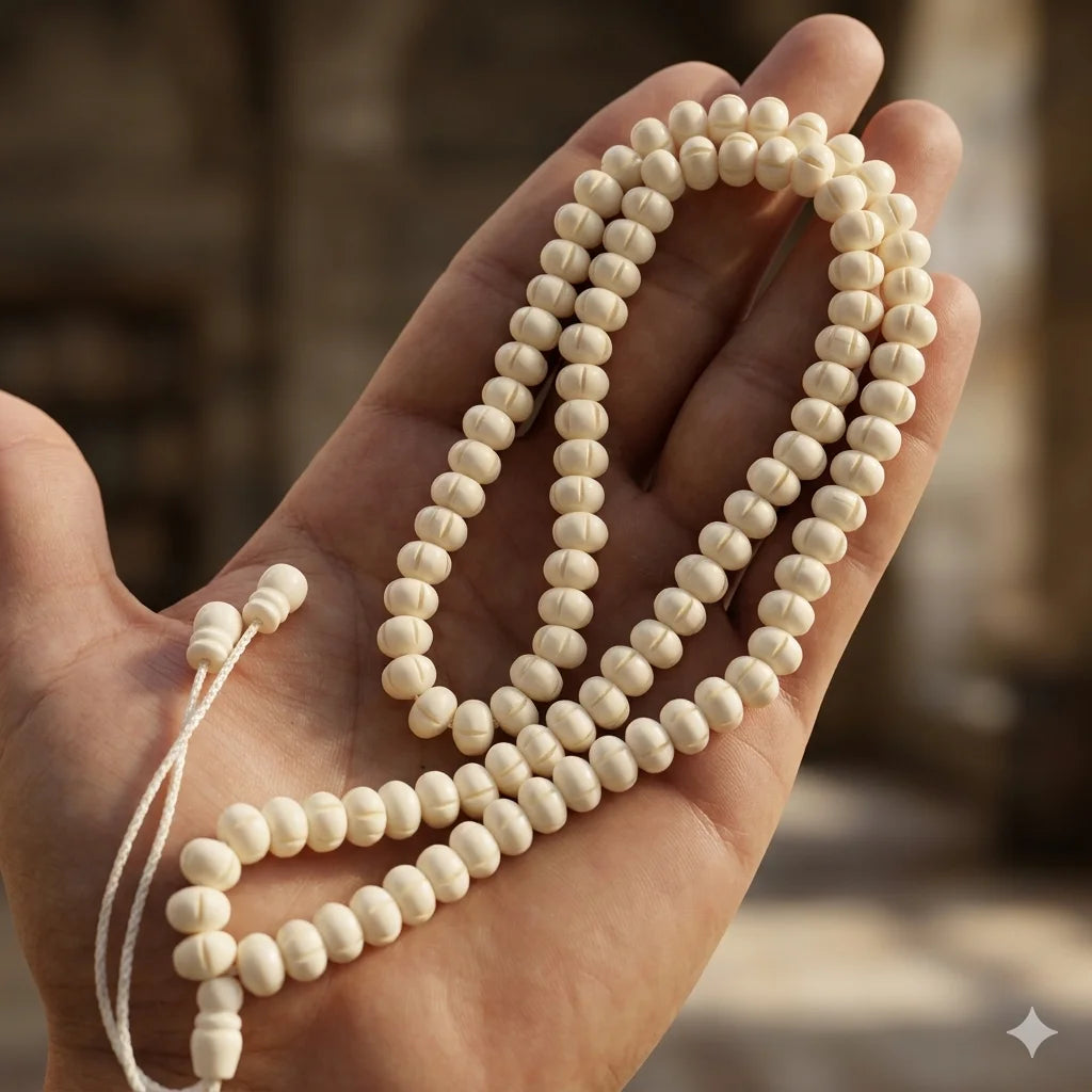 Camel Bone Tasbeeh | Onth ki hadion ki Tasbih | 100 Beads | 8mm
