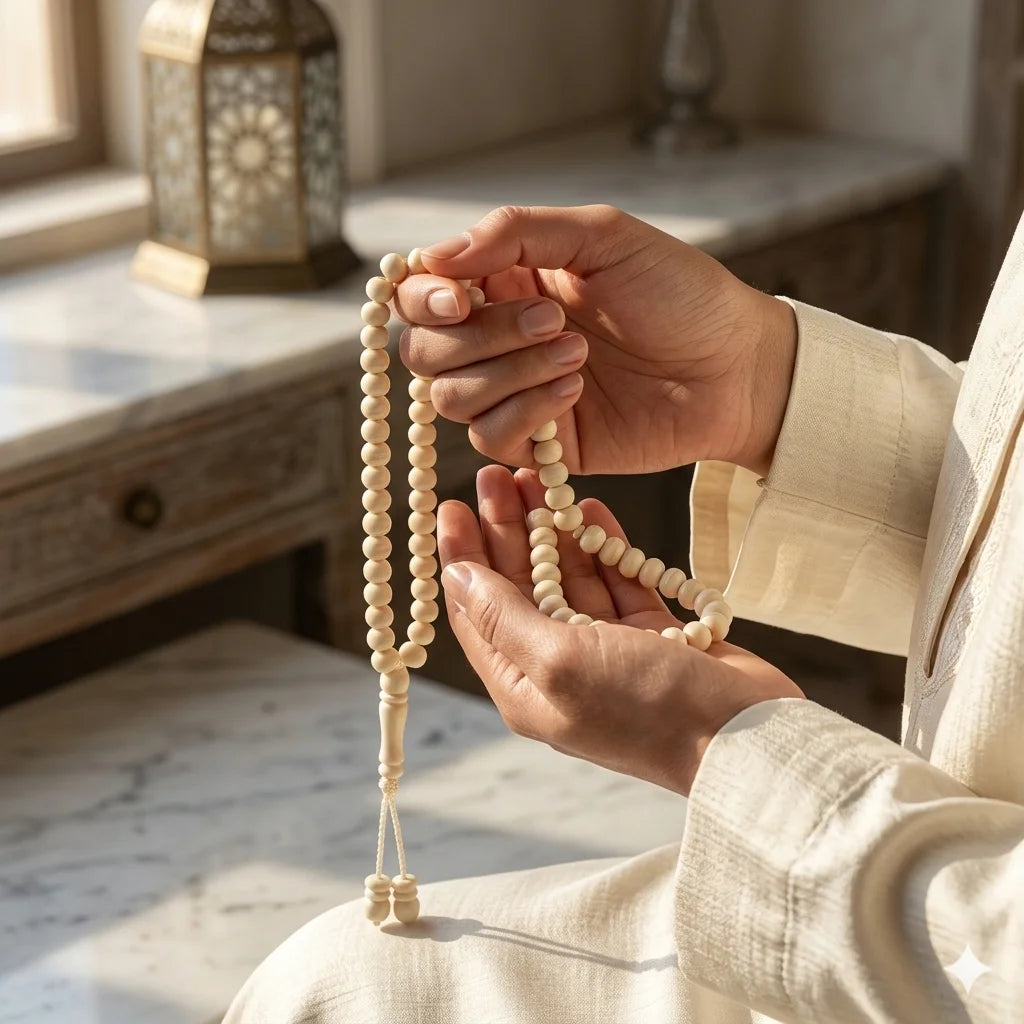 Camel Bone Tasbeeh | Onth ki hadion ki Tasbih | 100 Beads | 7mm