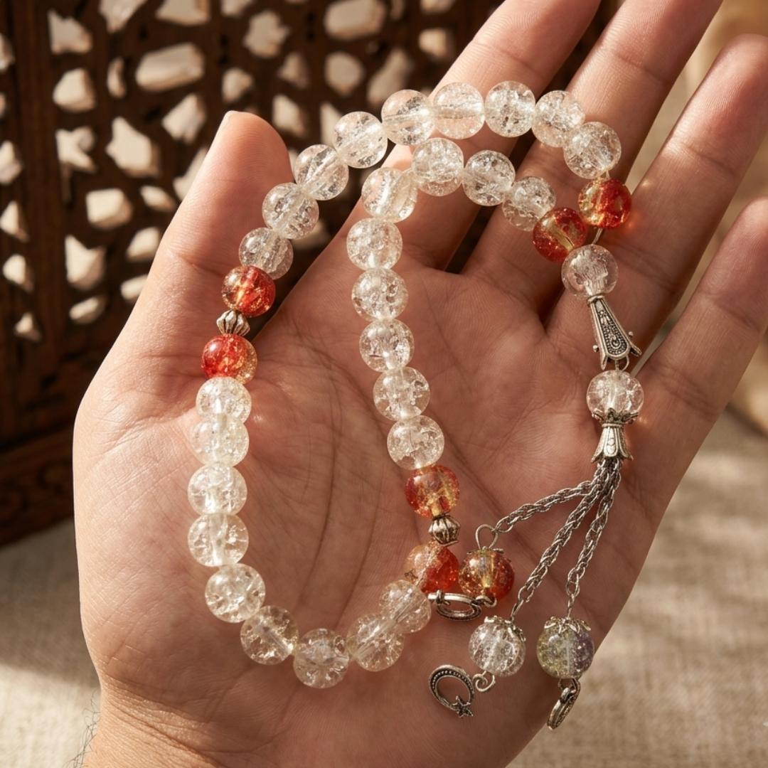 Quartz Crystal Tasbih | 33 Beads | 10 mm