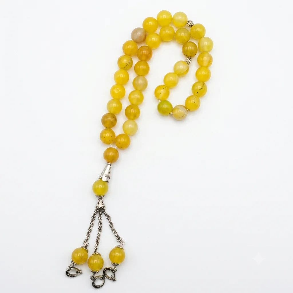 Pukhraj Tasbeeh with Free Gift Box | 33 Beads | 10mm