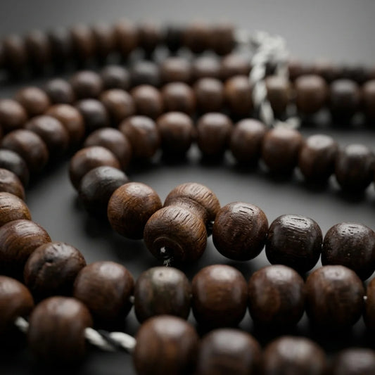 Sandal Wood Tasbih | Long‑Lasting Scent | 100 Beads | 8 mm